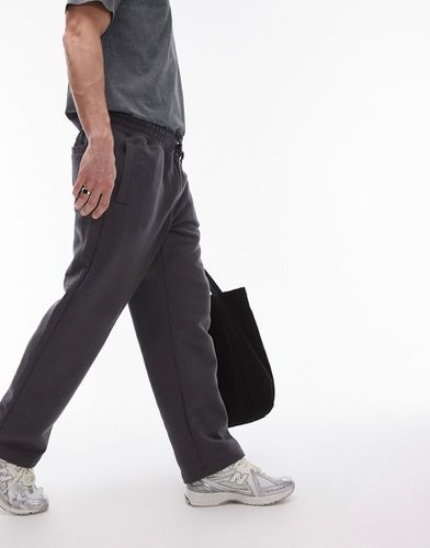 Pantalon de jogging droit - Anthracite - Topman - Modalova