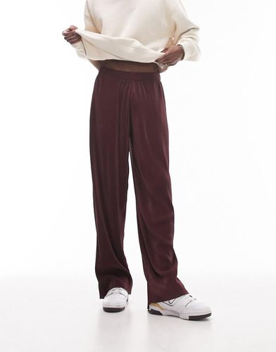 Pantalon de jogging droit plissé - Topman - Modalova