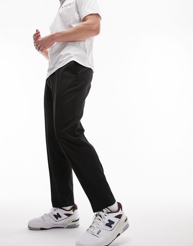 Pantalon élégant coupe fuselée à taille élastique - Topman - Modalova