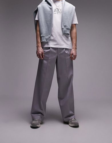 Pantalon ultra baggy à taille élastique - clair - Topman - Modalova