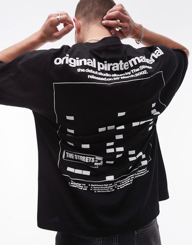 X The Streets - T-shirt ultra oversize de qualité supérieure avec imprimé brodé devant et au dos - Topman - Modalova