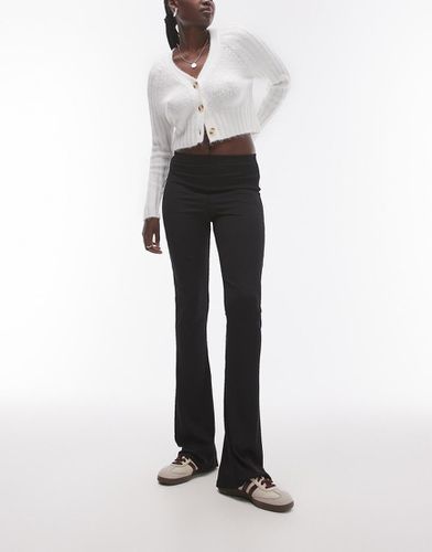 Pantalon évasé côtelé ajusté - Topshop Tall - Modalova