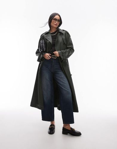 Trench-coat texturé en similicuir - Topshop - Modalova