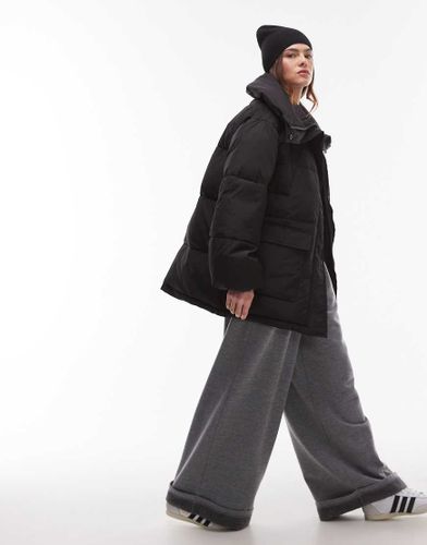 Topshop - Doudoune mi-longue - Noir - Topshop - Modalova