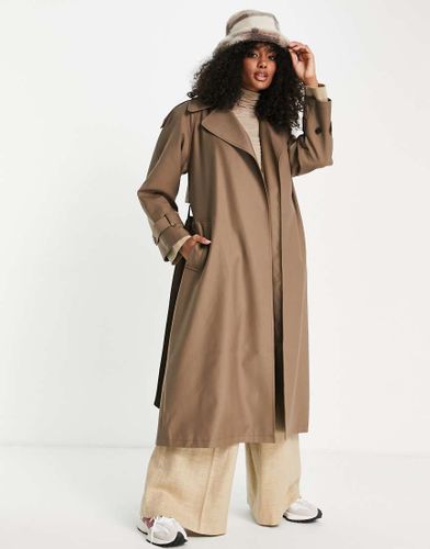 Editor - Trench-coat long - Moka - Topshop - Modalova