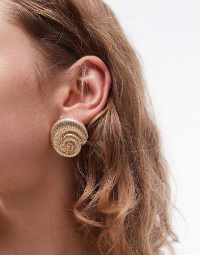 Erla - Boucles d'oreilles forme coquillage - Topshop - Modalova