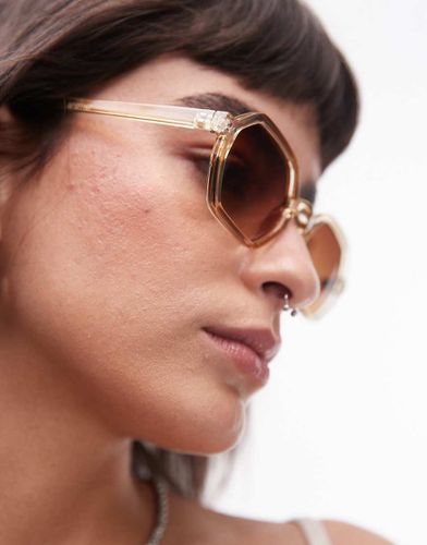 Holly - Lunettes de soleil hexagonales - Topshop - Modalova