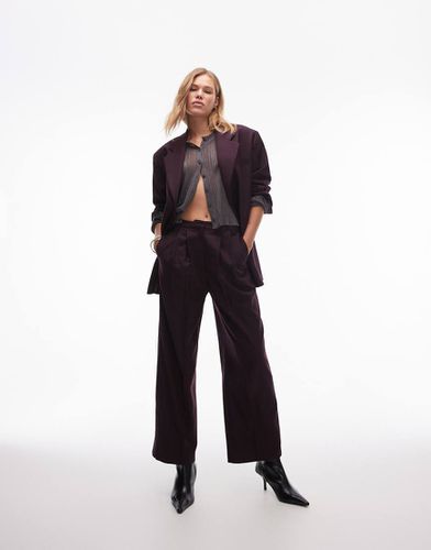 Pantalon d'ensemble - Bordeaux - Topshop - Modalova