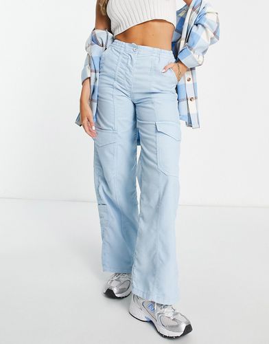 Pantalon droit utilitaire en velours côtelé - pastel - Topshop - Modalova