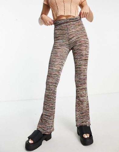 Pantalon évasé à rayures style années 2000 - Multicolore - Topshop - Modalova