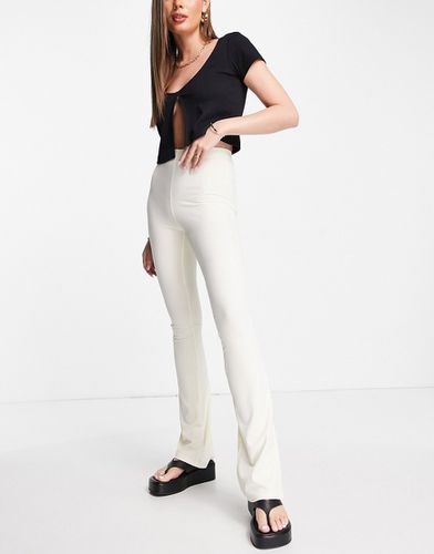 Pantalon skinny évasé côtelé - Beige - Topshop - Modalova