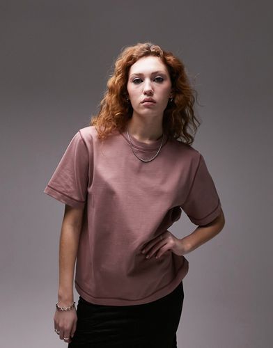 Premium - T-shirt basique à coutures contrastantes - Vieux - Topshop - Modalova