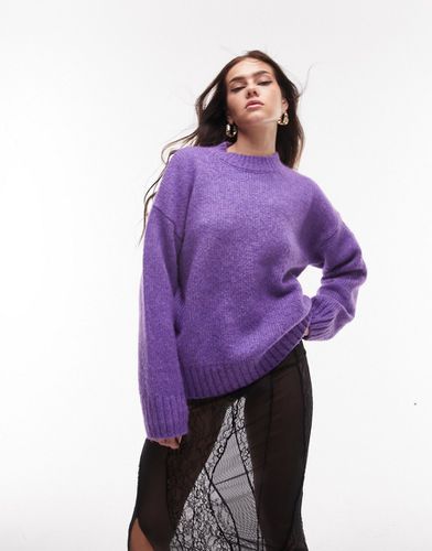 Pull ras de cou en maille - Topshop - Modalova