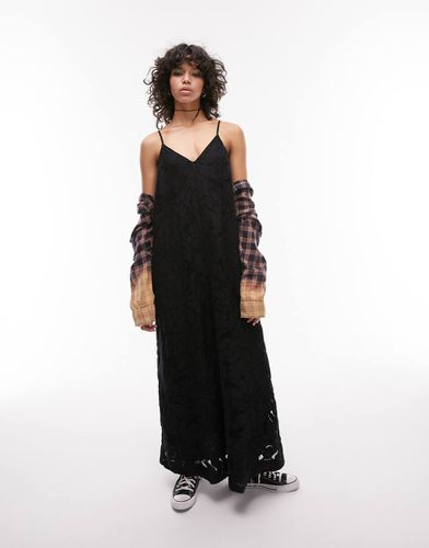 Robe longue en dentelle - Topshop - Modalova