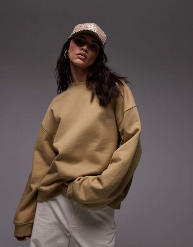 Sweat oversize  surpiqres - Beige - Topshop - Modalova