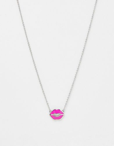 Emani Kiss - Collier à pendentif baiser rose - Ted Baker - Modalova