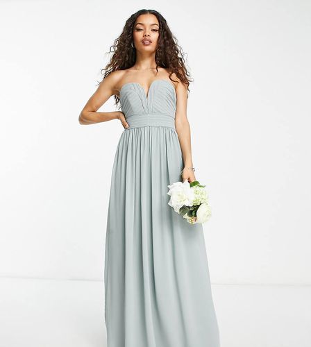 L'invitée - Robe longue bandeau - sauge - Tfnc Petite - Modalova