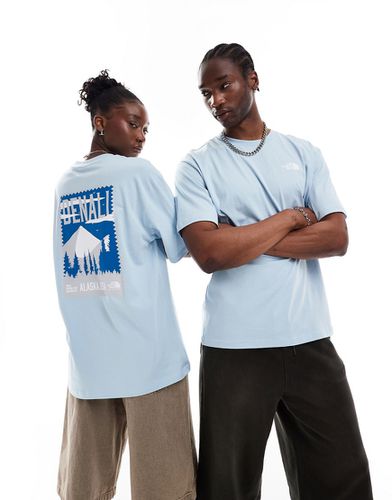 Denali - T-shirt oversize avec imprimé vintage au dos - Bleu clair - The North Face - Modalova