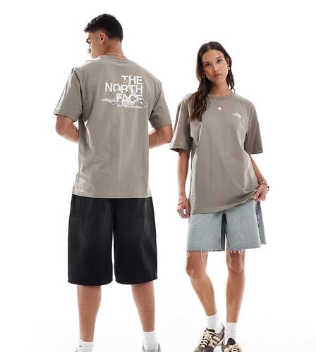 Mountain Sketch - T-shirt oversize imprim au dos - clair - The North Face - Modalova