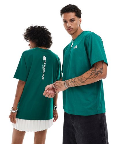 NSE - T-shirt oversize à logo imprimé verticalement au dos - foncé - The North Face - Modalova