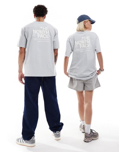 T-shirt oversize avec imprimé dessin montagne au dos - The North Face - Modalova
