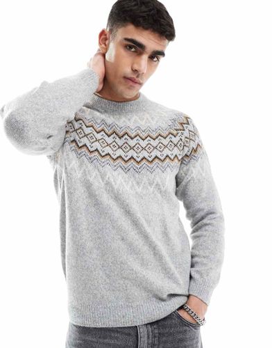Pull en maille  motif jacquard - Threadbare - Modalova