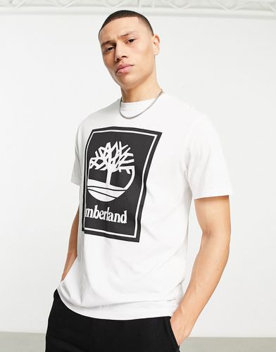 T-shirt avec logo encadré imprimé sur l'avant - Timberland - Modalova