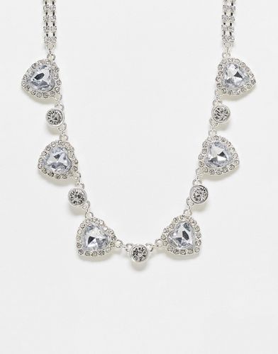 Collier orné de cristaux et fausses perles - True Decadence - Modalova