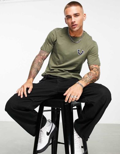 True Religion - T-shirt - Kaki-Vert - True Religion - Modalova