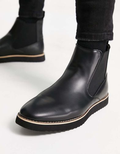 Bottines Chelsea minimalistes en imitation cuir - Truffle Collection - Modalova