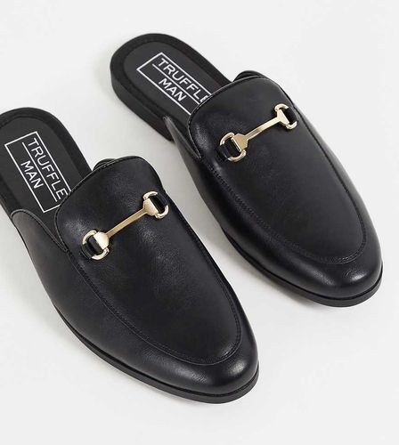 Wide Fit - Mocassins en similicuir à détails métalliques - Truffle Collection - Modalova