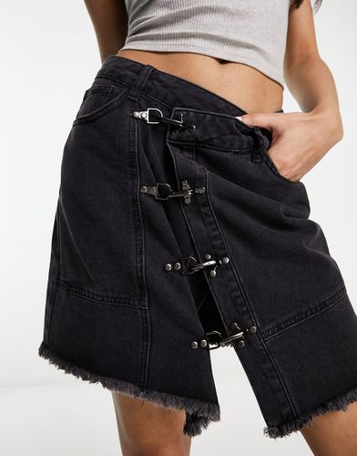 Mini-jupe asymétrique en jean - Urban Revivo - Modalova