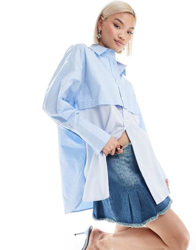 Chemise oversize en popeline à découpes - Urban Revivo - Modalova