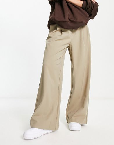 Pantalon large habillé - Beige - Urban Revivo - Modalova