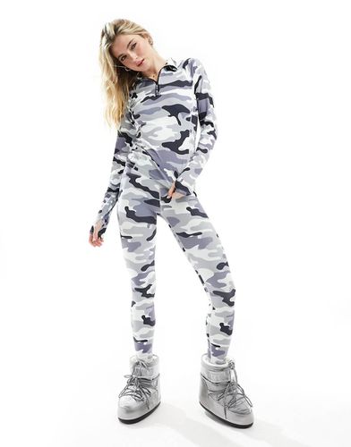 Legging de ski d'ensemble - Imprimé camouflage gris - Urban Threads - Modalova