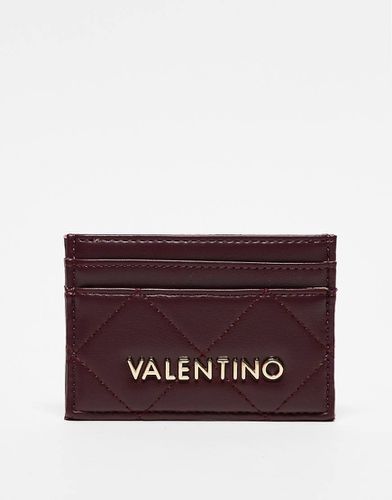 Valentino - Nur Re - Porte-cartes matelassé - Bordeaux - Valentino Bags - Modalova