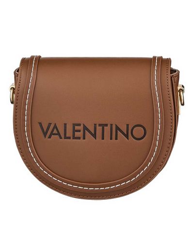 Valentino - Tonga RE - Sac à rabat style western à surpiqûres contrastantes - Marron - Valentino Bags - Modalova