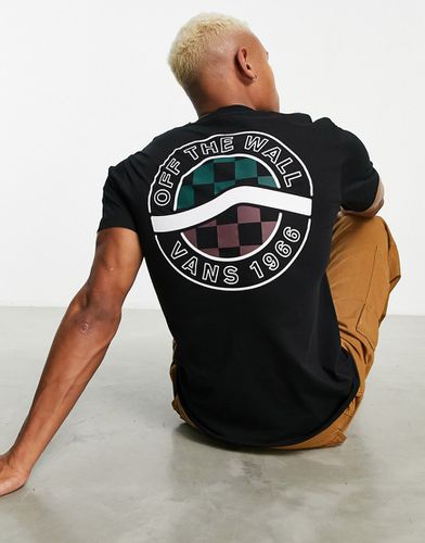 T-shirt avec imprimé circulaire à logo Sidestripe au dos - Noir - Vans - Modalova