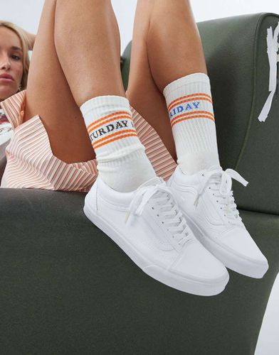 Old Skool - Baskets en similicuir - Triple - Vans - Modalova