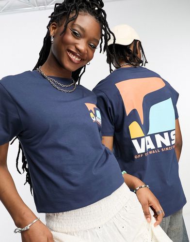 Swoop - T-shirt unisexe imprimé au dos à col V - Vans - Modalova