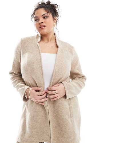 Manteau léger à enfiler - Taupe - Vero Moda Curve - Modalova