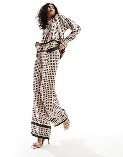 Pantalon style pyjama d'ensemble à imprimé géométrique - Vero Moda - Modalova