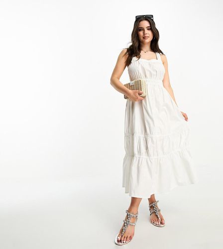 Robe longue avec bretelles croisées dans le dos - Vero Moda Petite - Modalova