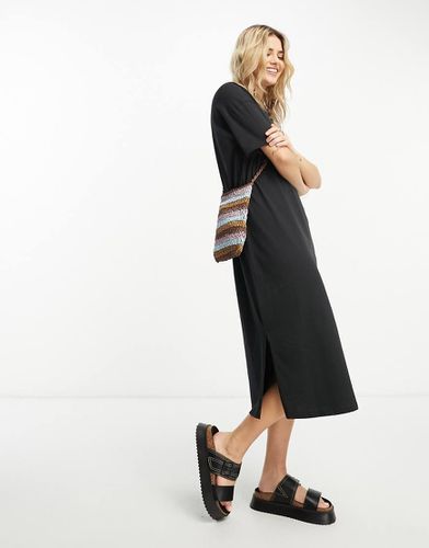 Robe t-shirt oversize - Noir - Vero Moda - Modalova