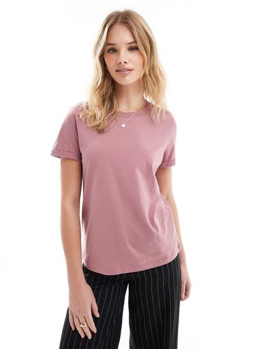 T-shirt avec manches à revers - thé - Vero Moda - Modalova