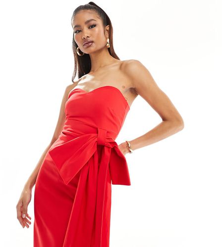 Exclusivité - Robe bandeau longue avec naud oversize - Vesper - Modalova