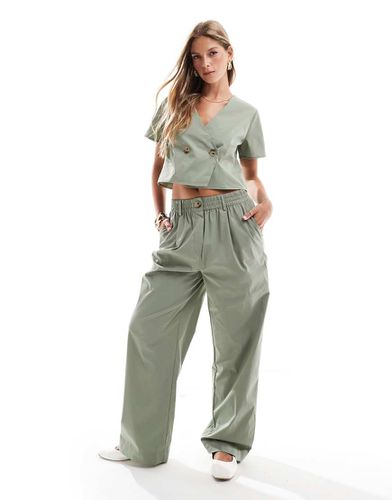 Y.A.S - Pantalon d'ensemble léger coupe chino - pétrole - Yas - Modalova