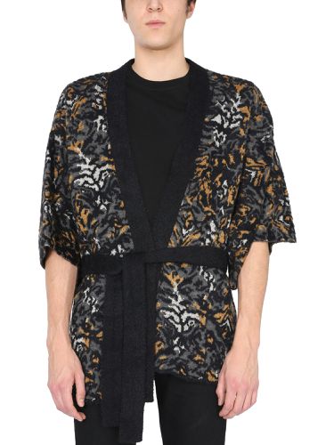 Saint laurent jacquard knit kimono - saint laurent - Modalova
