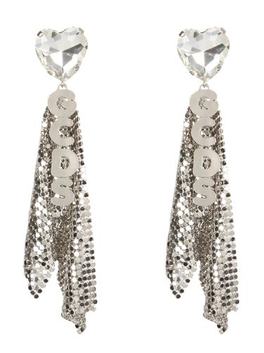 Gcds metal earrings with logo - gcds - Modalova