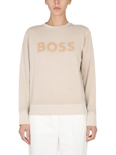 Boss crewneck sweatshirt with logo - boss - Modalova